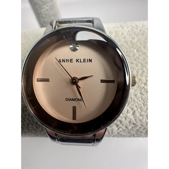Anne Klein Accessories - Anne Klein Diamond AK/2491 Ladies Watch New‎ Battery 28MM 7.5" Silver Tone C96